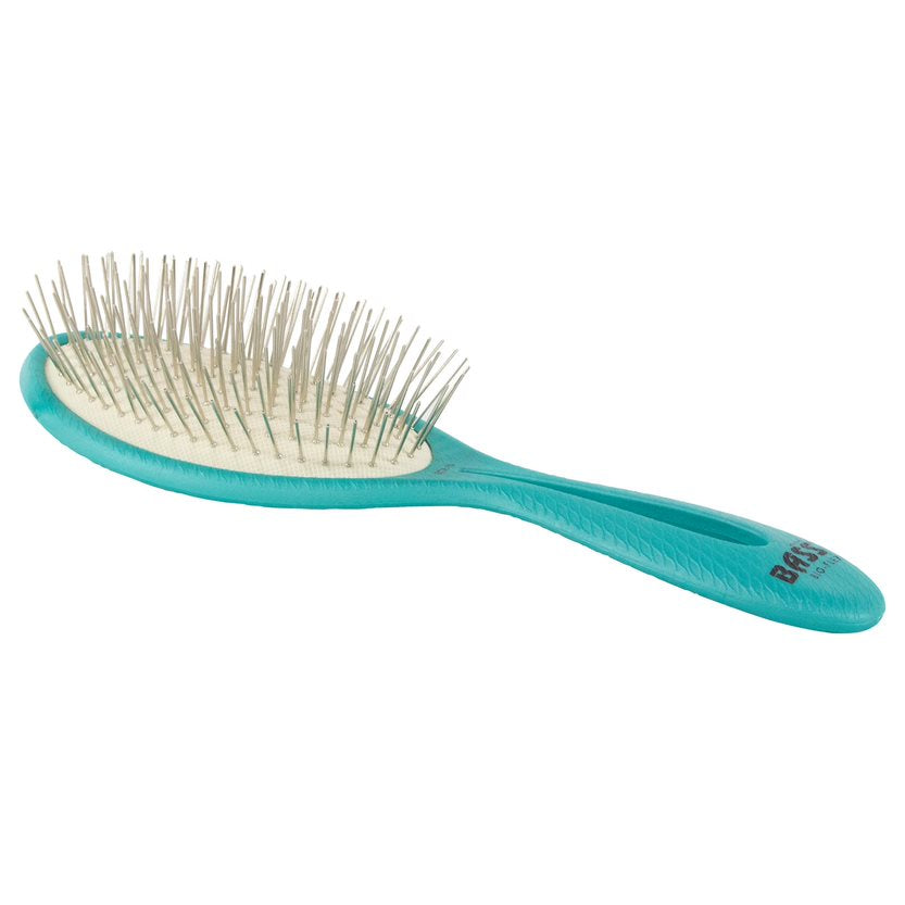 Bass Brushes Detangling Bio-Flex Alloy Pin Brush For Dogs, ECF11 Assorted Colors