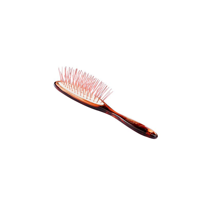 Bass Brushes Style & Detangle Oval Acrylic Handle Brush For Dogs