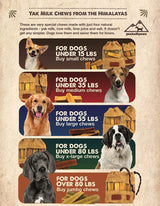 PeaksNPaws All Natural Yak Chews For Dogs