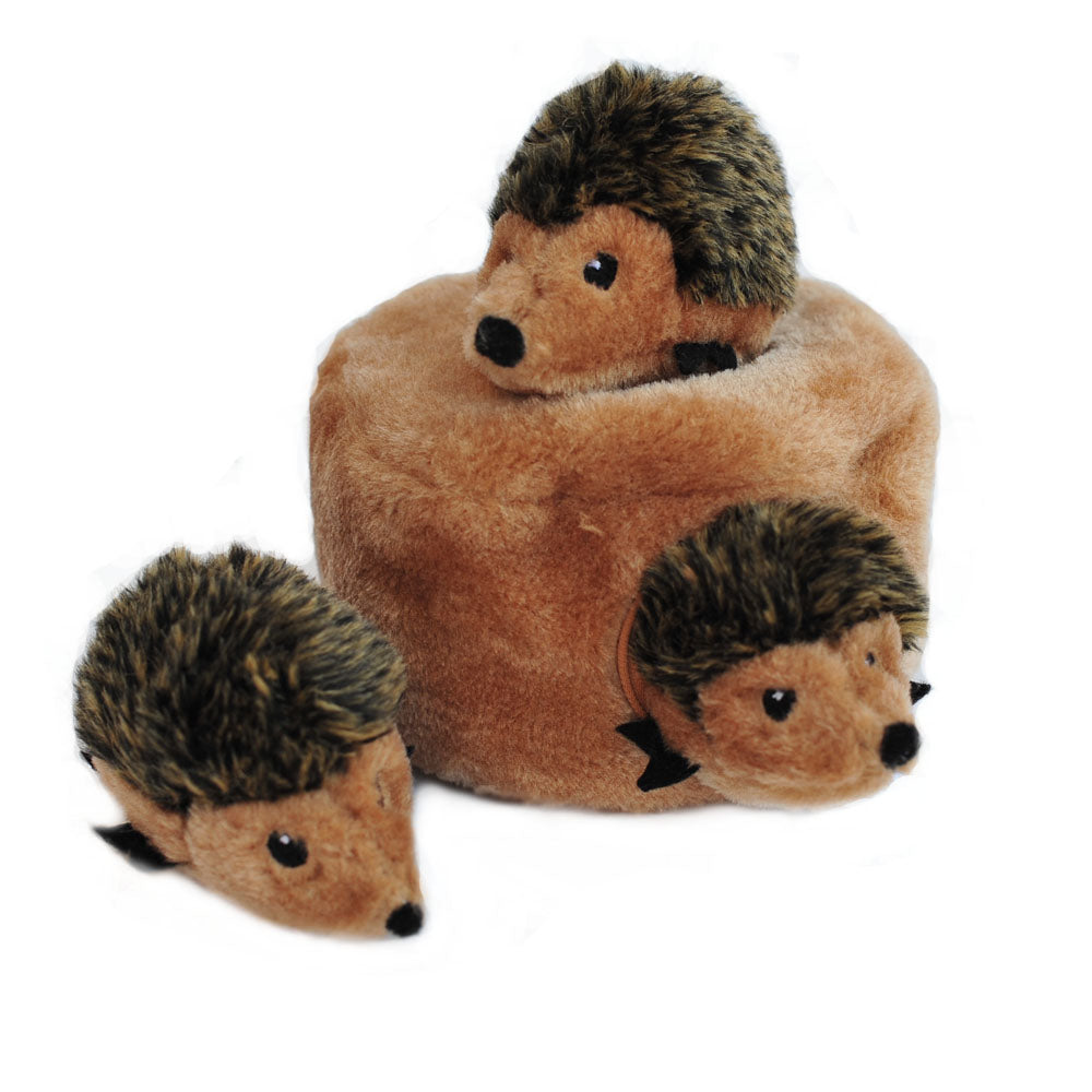 ZippyPaws Zippy Burrow™ Plush Dog Toy, Hedgehog Den
