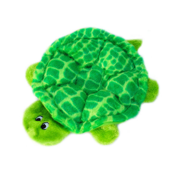 ZippyPaws Squeakie Crawler Multi Squeaker Plush Dog Toy, SlowPoke the Turtle