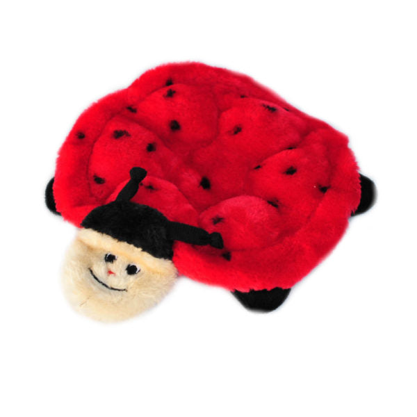 ZippyPaws Squeakie Crawler Multi Squeaker Plush Dog Toy, Betsey the Ladybug