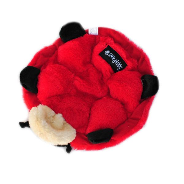 ZippyPaws Squeakie Crawler Multi Squeaker Plush Dog Toy, Betsey the Ladybug