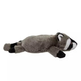 goDog Flatz Flattie Durable Plush Dog Toy, Raccoon