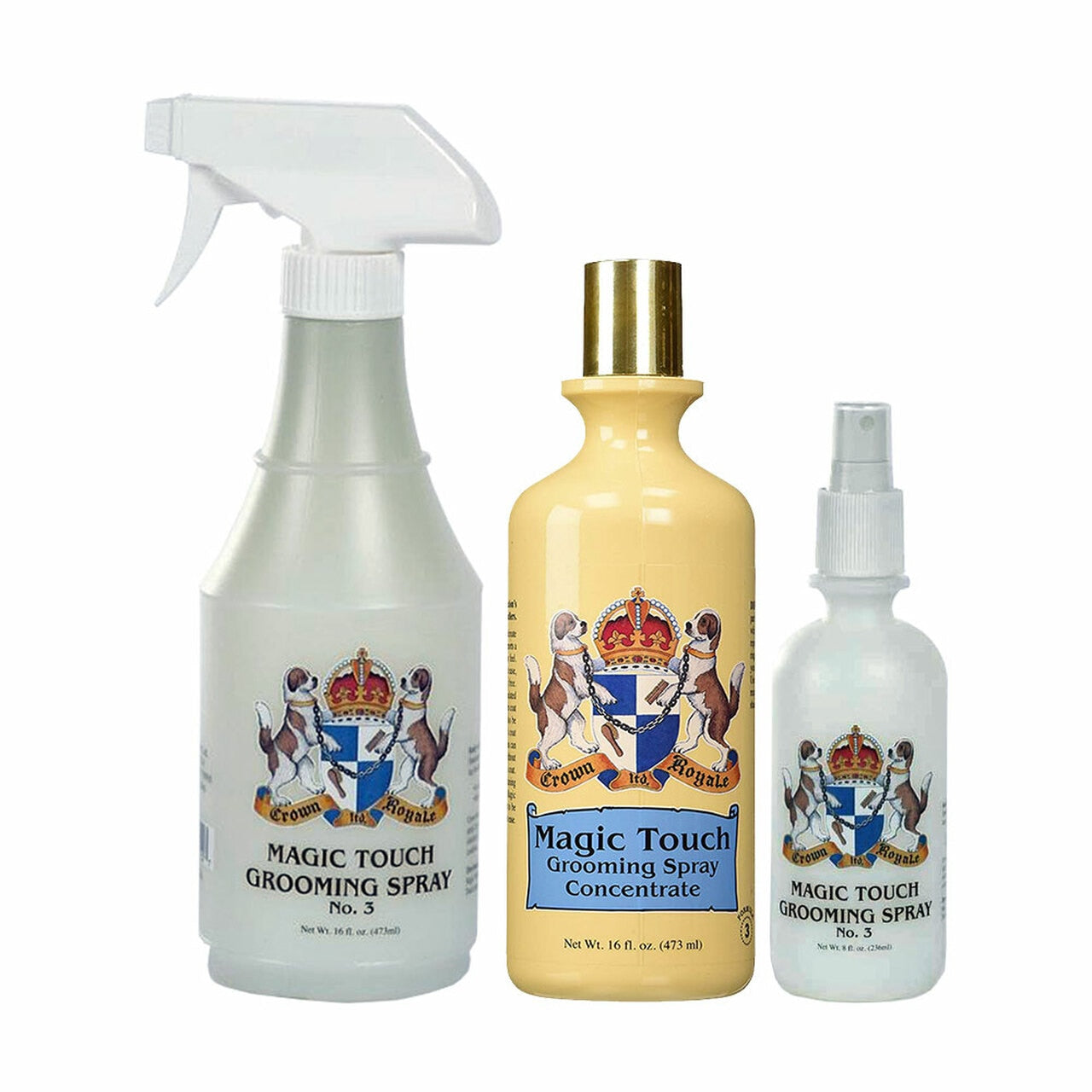 Crown Royale Magic Touch Grooming Spray For Dogs, Formula 3