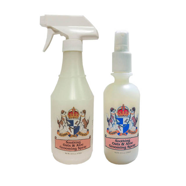 Crown Royale Ready to Use Oats & Aloe Grooming Spray For Dogs, 16oz