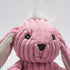 HuggleHounds Knottie Bunny Durable Barnyard Plush Squeaky Dog Toy