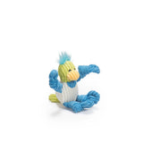 HuggleHounds Knottie Durable Squeaky Plush Dog Toy, Duck