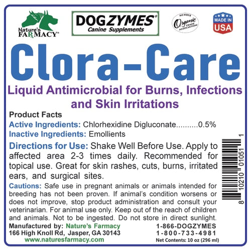Nature's Farmacy Dogzymes Clora Care Spray For Dogs, 2oz