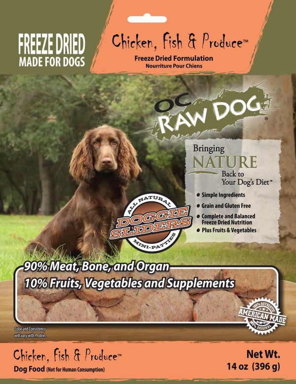 OC Raw Chicken, Fish & Produce Freeze Dried Dog Food