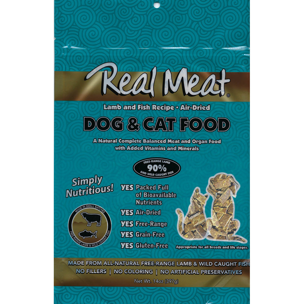 Real Meat Air-Dried Cat Food, Lamb & Fish