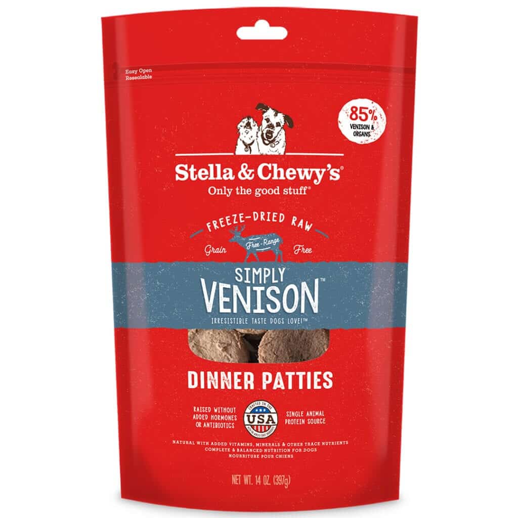 Stella & Chewy's Simply Venison Dinner Patties Freeze-Dried Dog Food