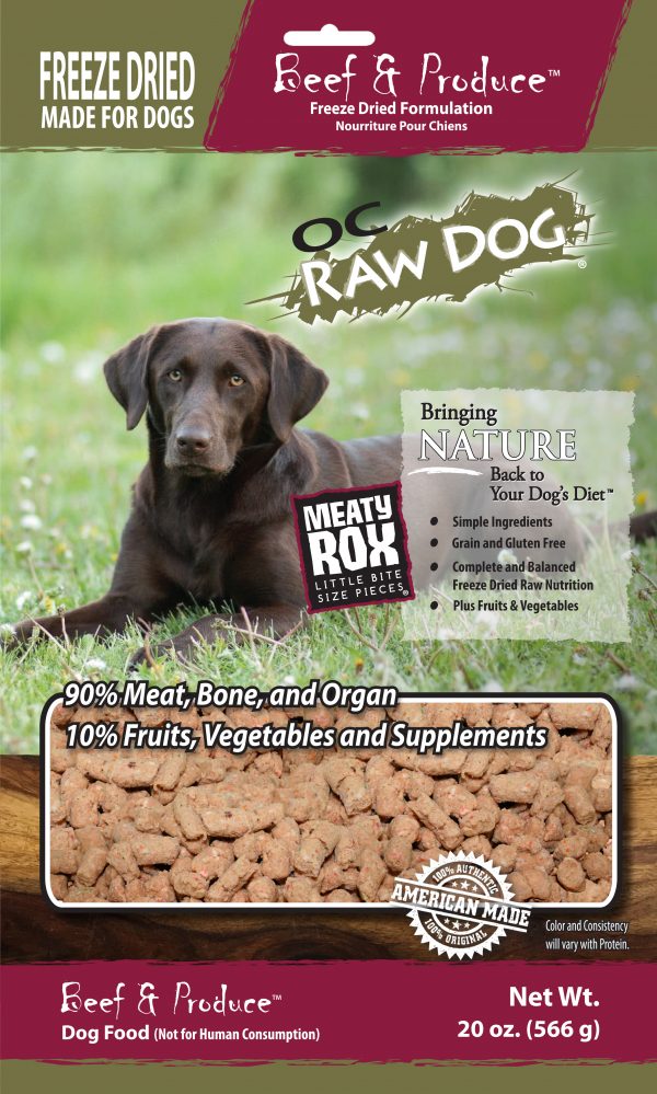 OC Raw Beef & Produce Rox Freeze Dried Dog Food, 20oz