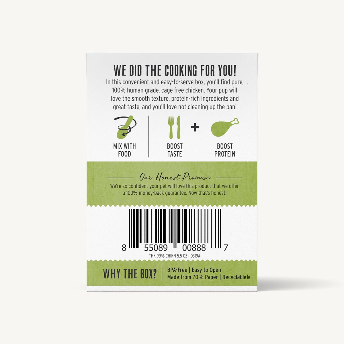 The Honest Kitchen 99% Chicken Wet Food Topper For Dogs, 12/5.5oz