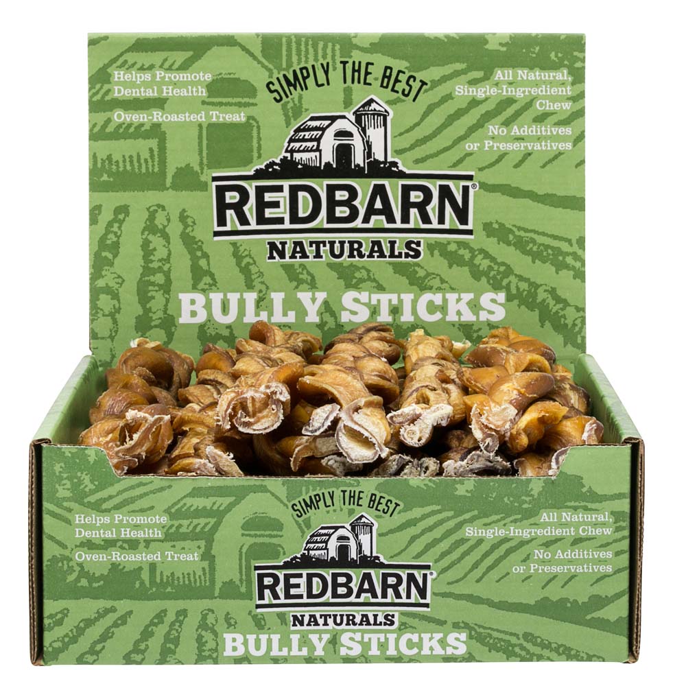 Redbarn Braided Bully Stick Dog Treat 12in WhiteDogBone White Dog Bone