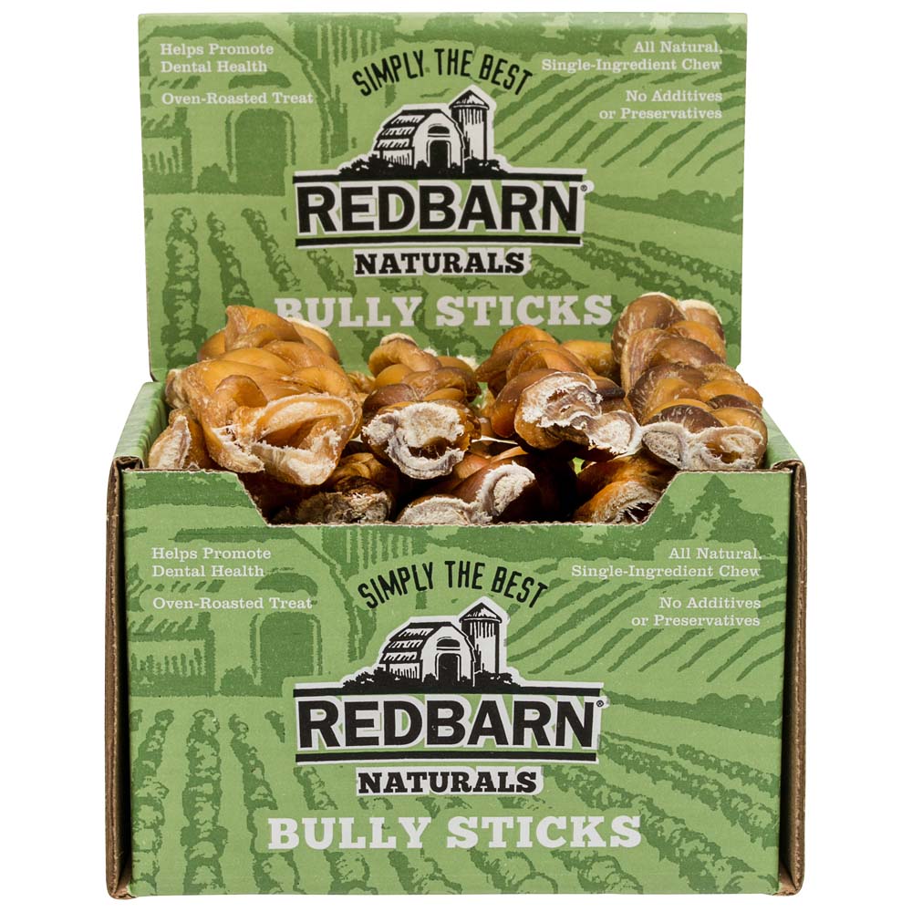 Redbarn Braided Bully Stick Dog Treat, 7in