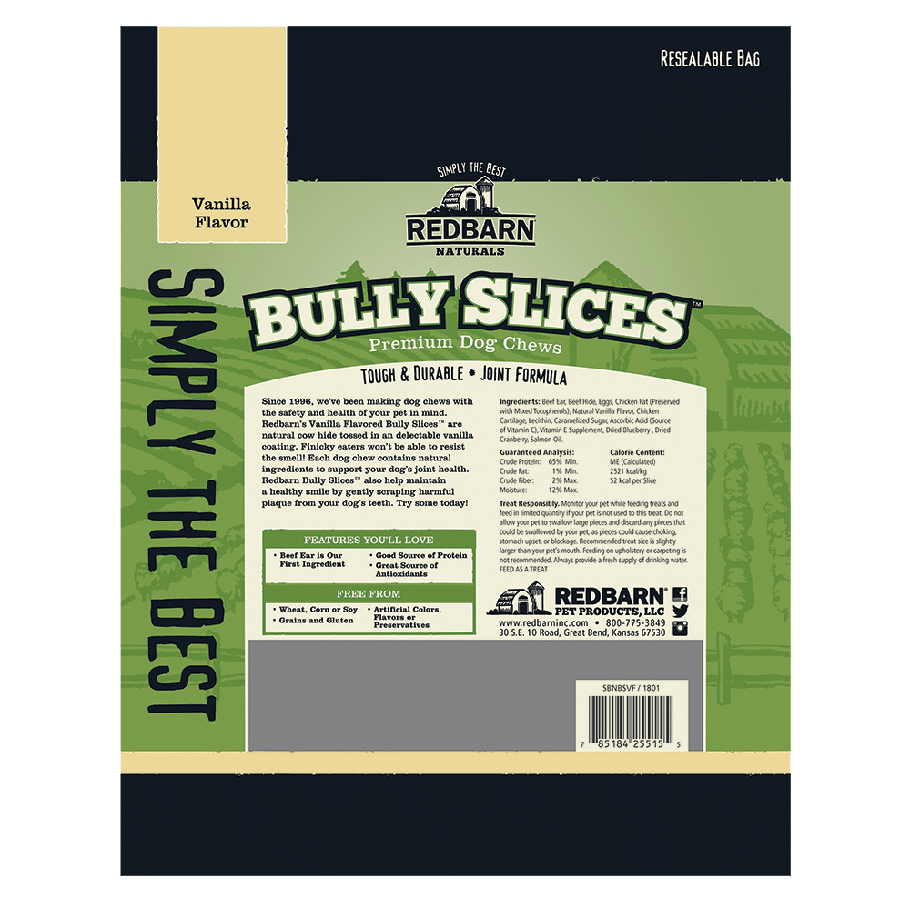 Redbarn Naturals Bully Slices Vanilla Dog Treats, 9oz