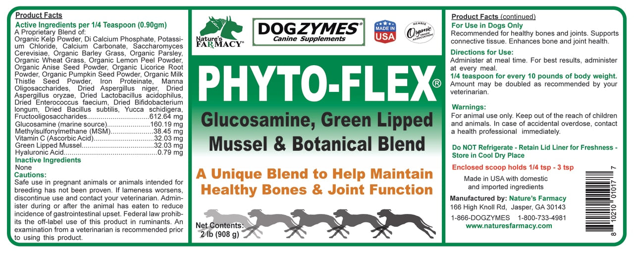 Nature's Farmacy Dogzymes Phyto Flex Supplement For Dogs