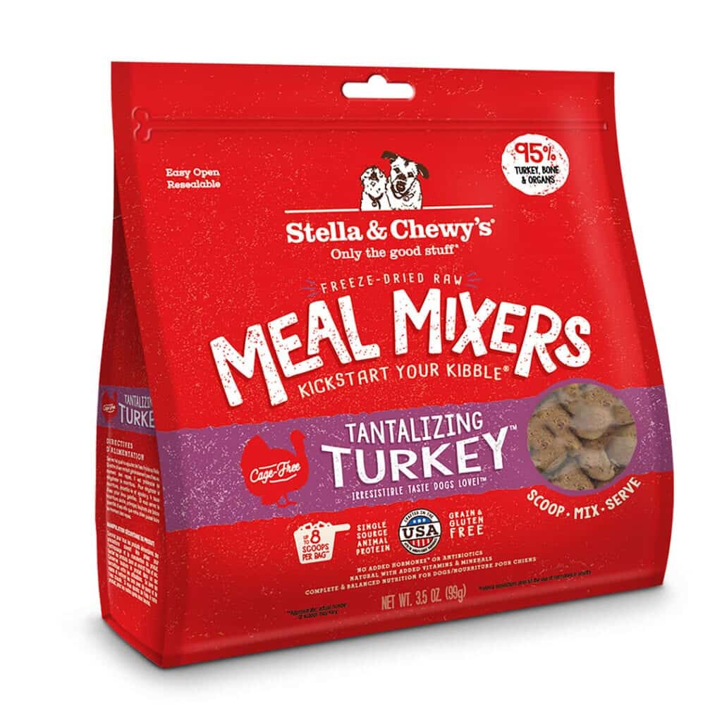 Stella & Chewy's Freeze Dried Tantalizing Turkey Meal Mixers For Dogs