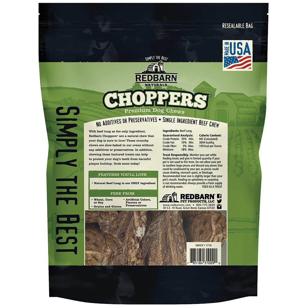 Redbarn Choppers Dog Treats, 9-oz bag