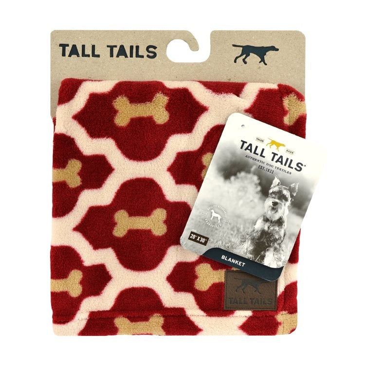 Tall Tails Red Bone Dog Blanket