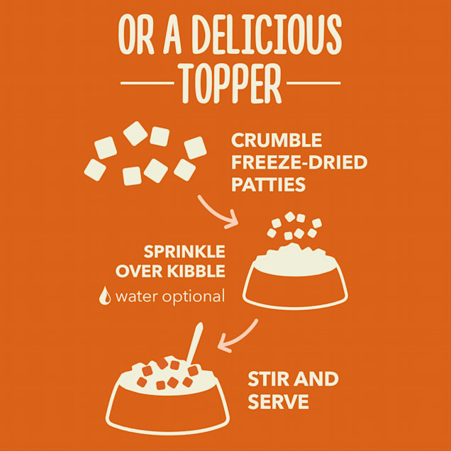 Acana Ranch Raised Beef Recipe Freeze Dried Dog Food Patties, 14oz