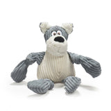 HuggleHounds Knottie HuggleMutt Durable Squeaky Plush Dog Toy