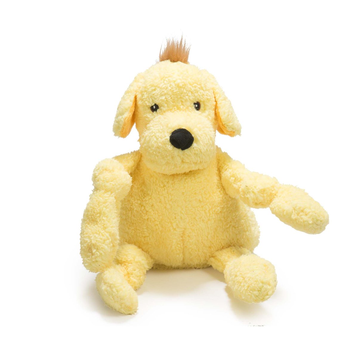 HuggleHounds Knottie HuggleMutt Durable Squeaky Plush Dog Toy, Roxie