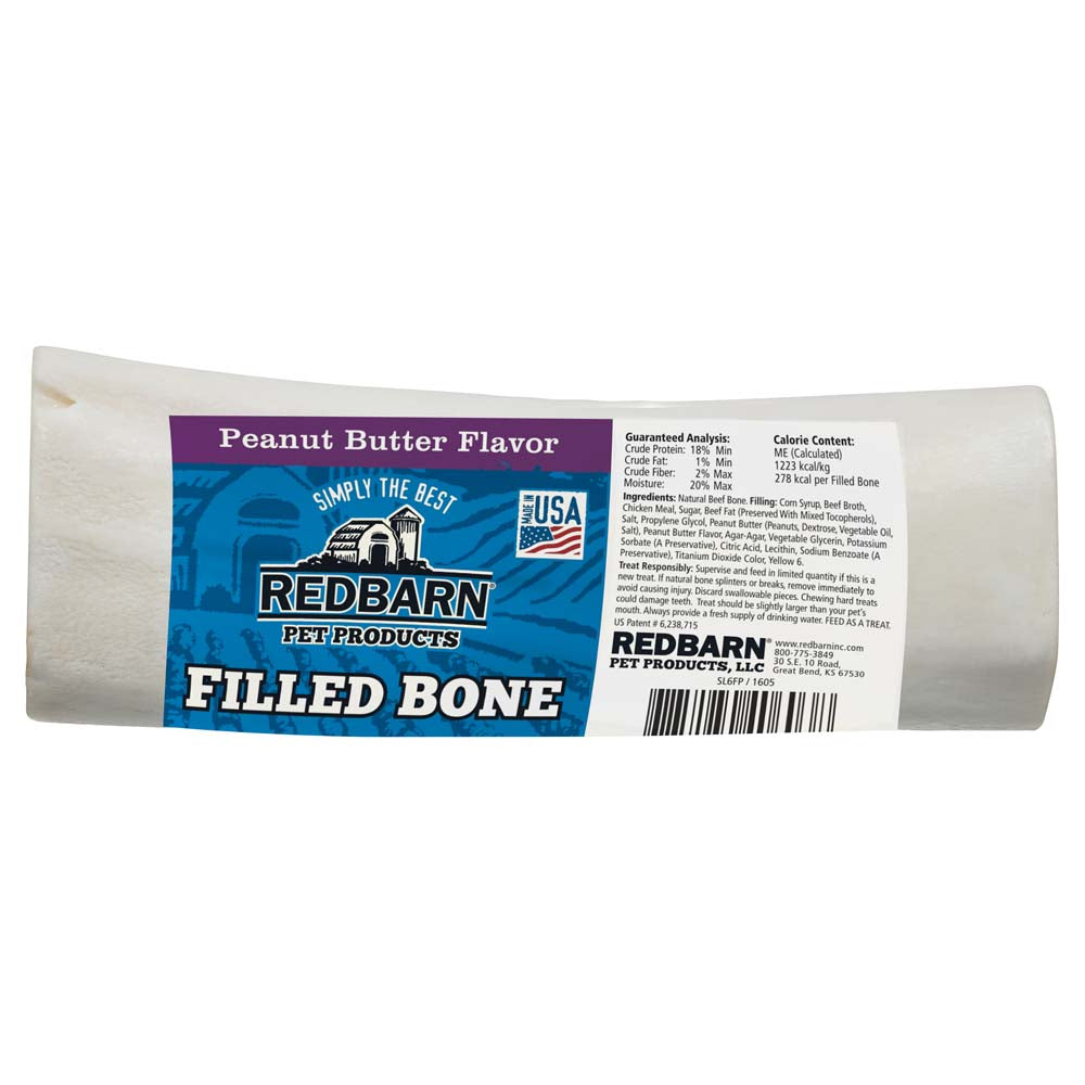 Redbarn Large Peanut Butter Filled Bone For Dogs