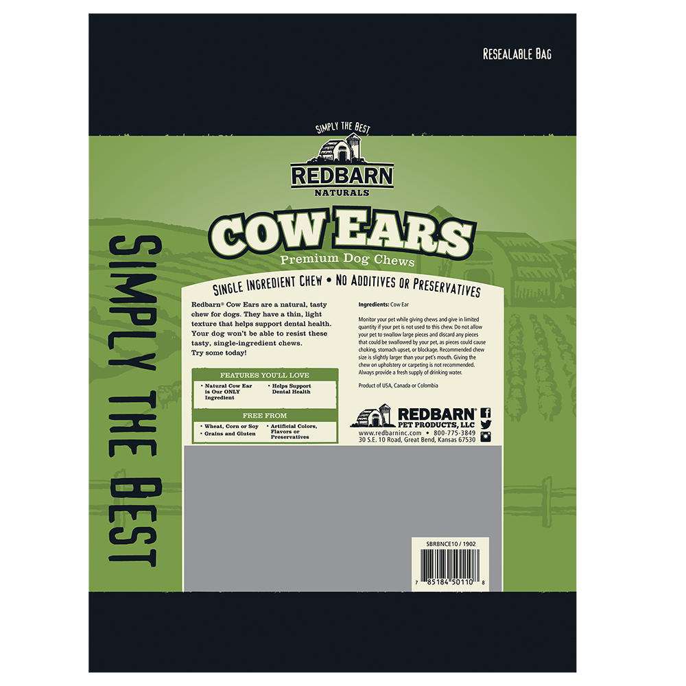 Redbarn Cow Ears Dog Treats, 4.2oz
