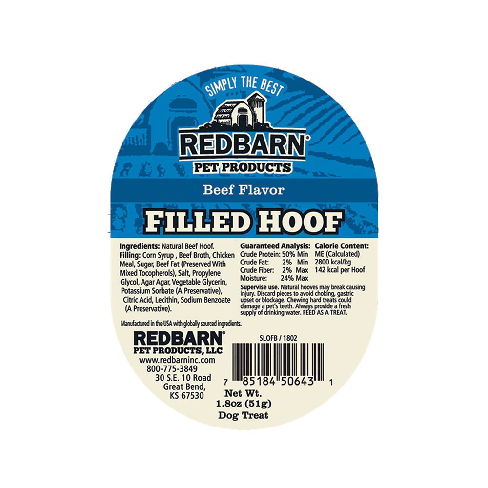 Redbarn Beef Filled Hoof Chew For Dogs