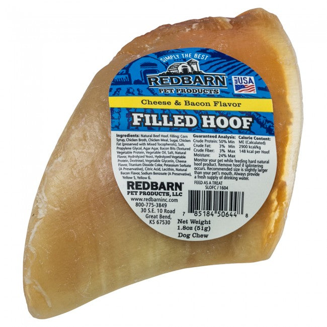 Redbarn Cheese N' Bacon Filled Hoof Chew For Dogs