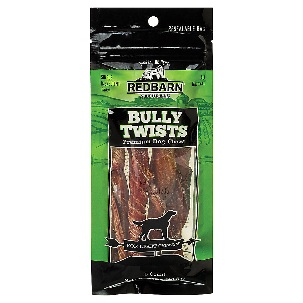 Redbarn Bully Twist Dog Treats, 5pk