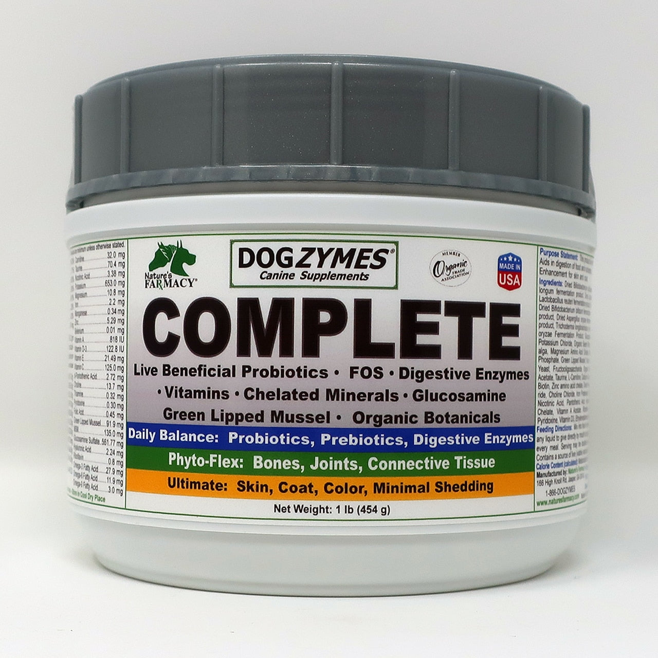 Natures Farmacy Dogzymes Complete Supplement For Dogs