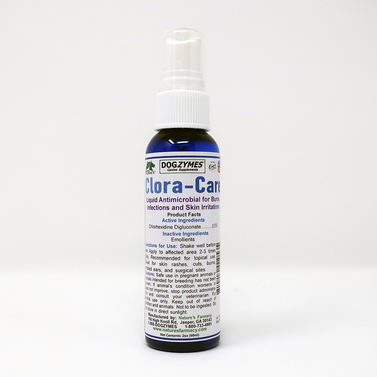 Nature's Farmacy Dogzymes Clora Care Spray For Dogs, 2oz