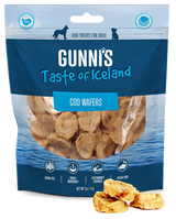 Gunni's Taste of Iceland Cod Wafers Dog Treats, 5oz