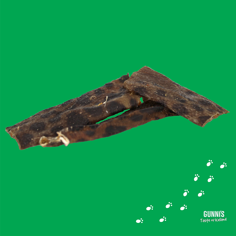 Gunni's Taste of Iceland Wolffish Skins Chips Dog Treats, 9oz