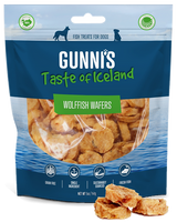 Gunni's Taste of Iceland Wolfifsh Wafers Dog Treats, 5oz