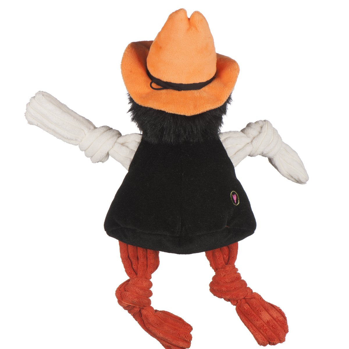 HuggleHounds Knottie Officially Licensed College Mascot Durable Squeaky Plush Dog Toy, Oklahoma State Cowboys