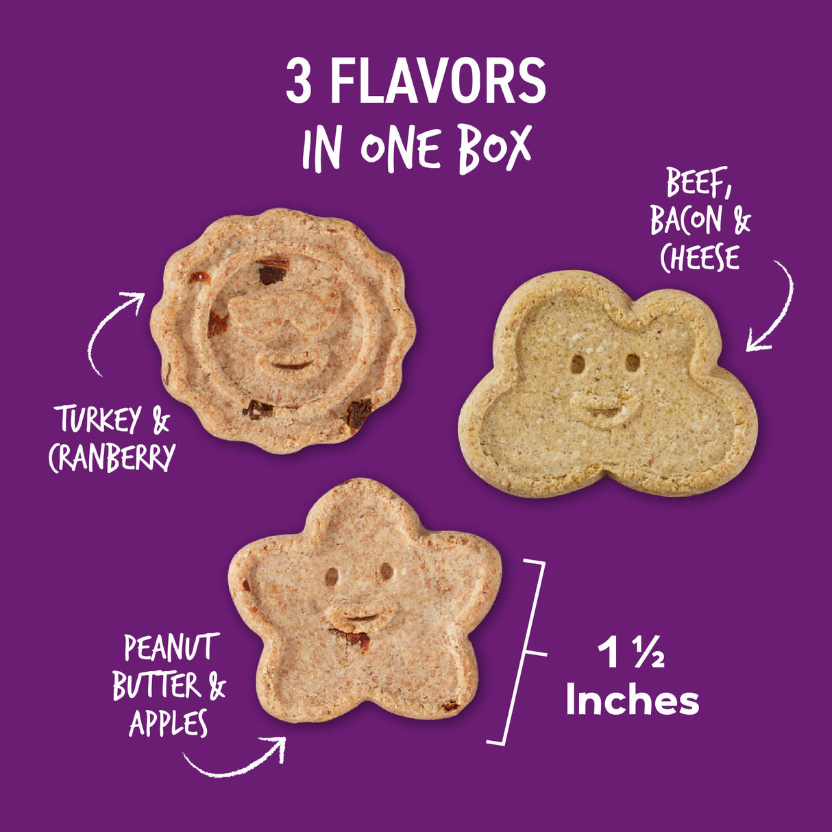 Cloud Star Wag More Bark Less Grain Free Oven Baked Dog Treats, Assorted Flavors 14oz