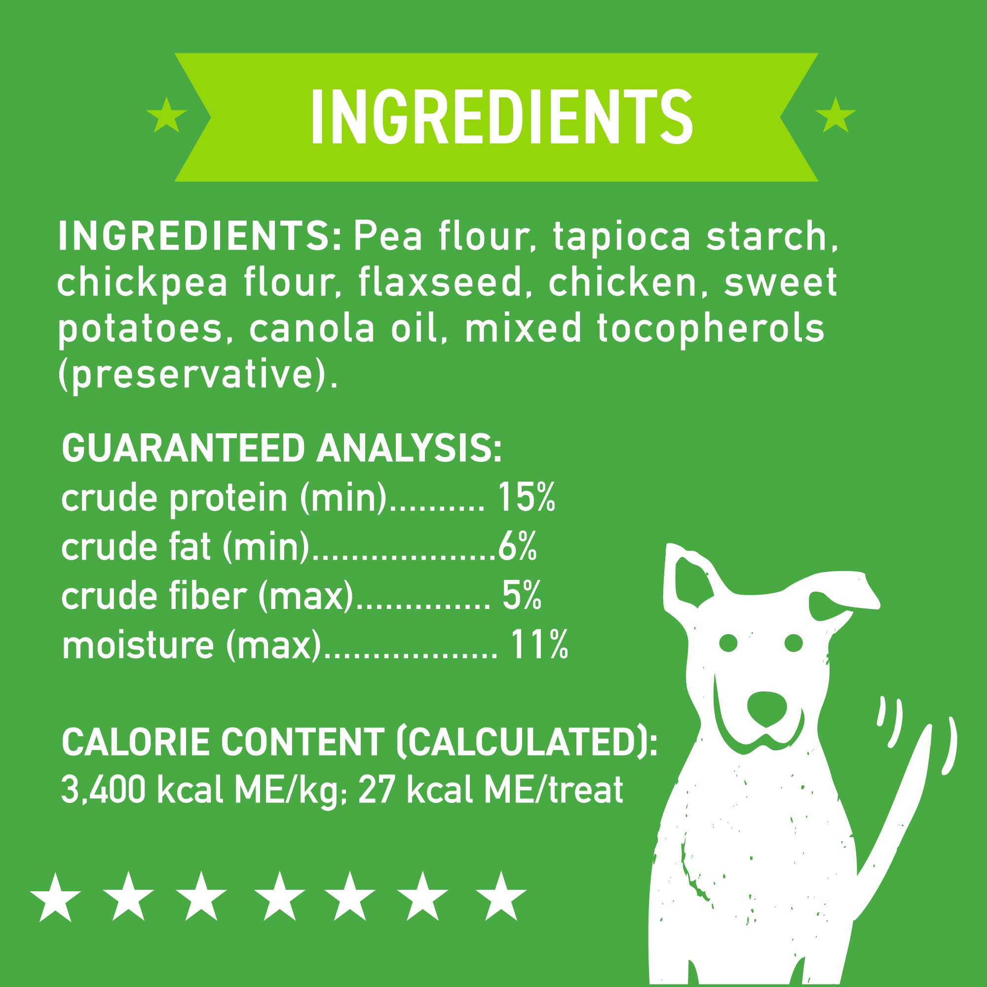 Cloud Star Wag More Bark Less Grain Free Oven Baked Dog Treats with Chicken & Sweet Potatoes, 14oz