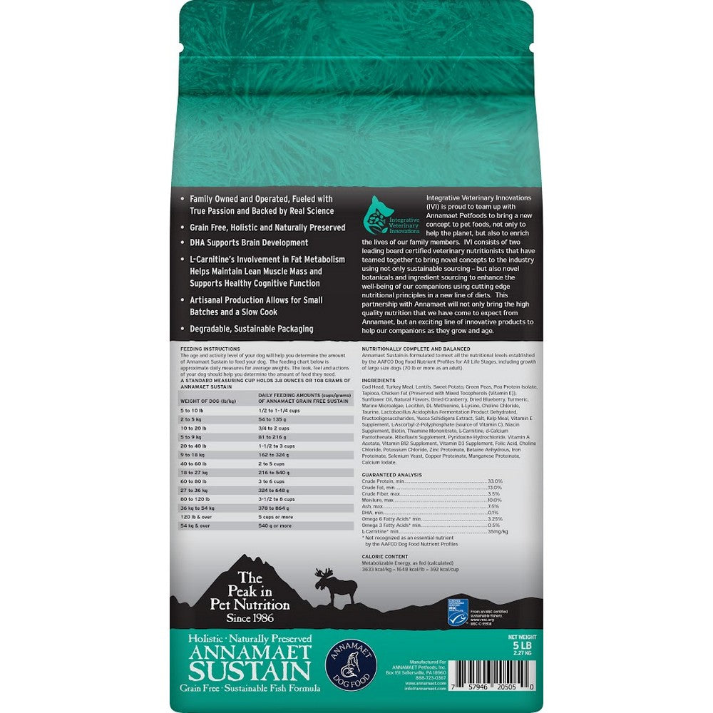 Annamaet Grain-Free Sustain Formula Dry Dog Food