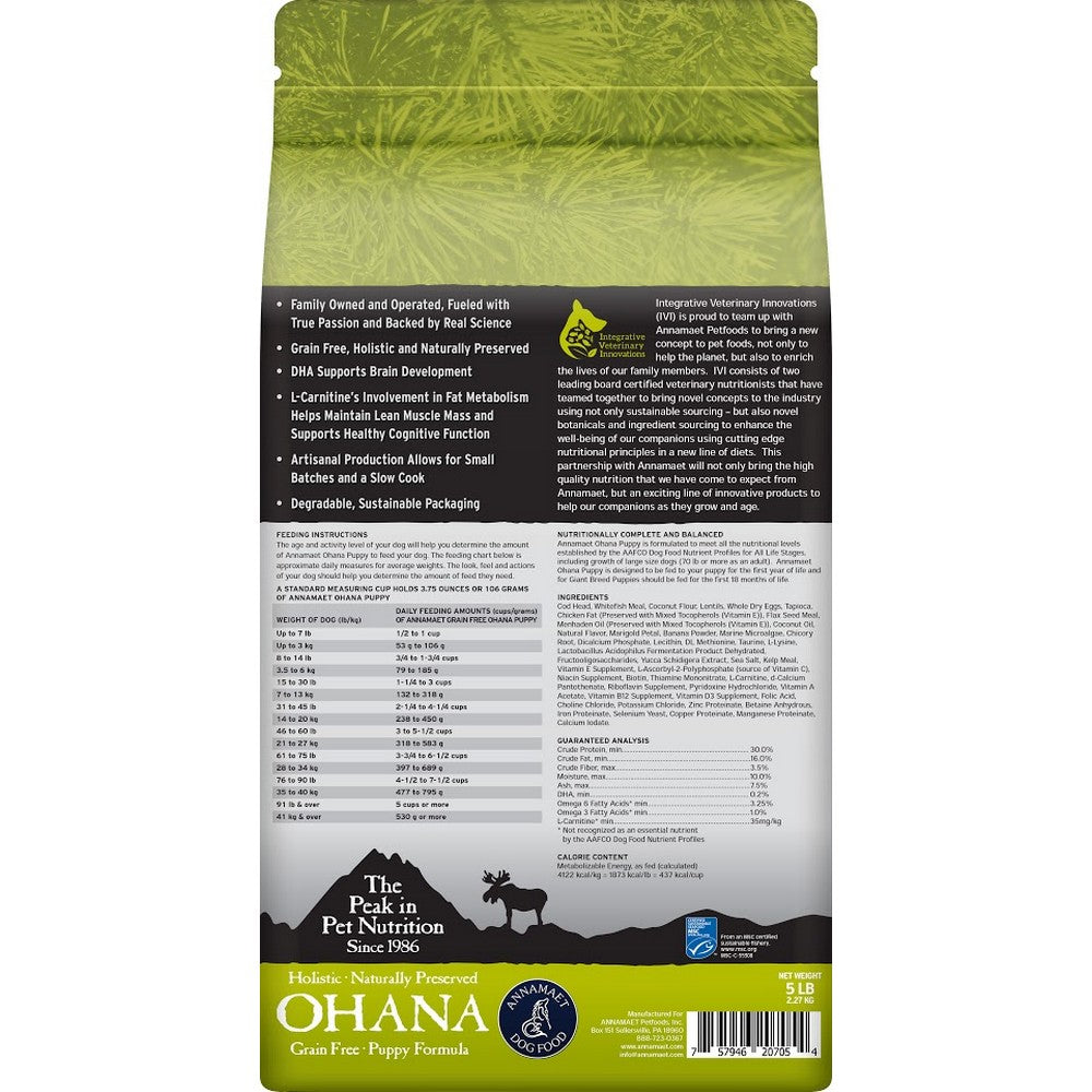 Annamaet Grain-Free Ohana Puppy Formula Dry Dog Food
