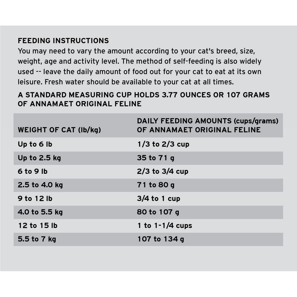 Annamaet Chicken Meal & Brown Rice Original Feline Formula Dry Cat Food