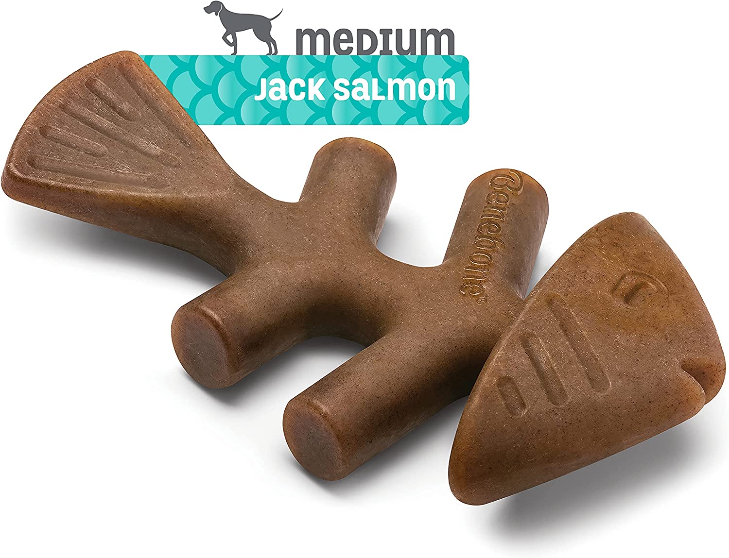 Benebone Fishbone Salmon Flavored Nylon Chew For Dogs