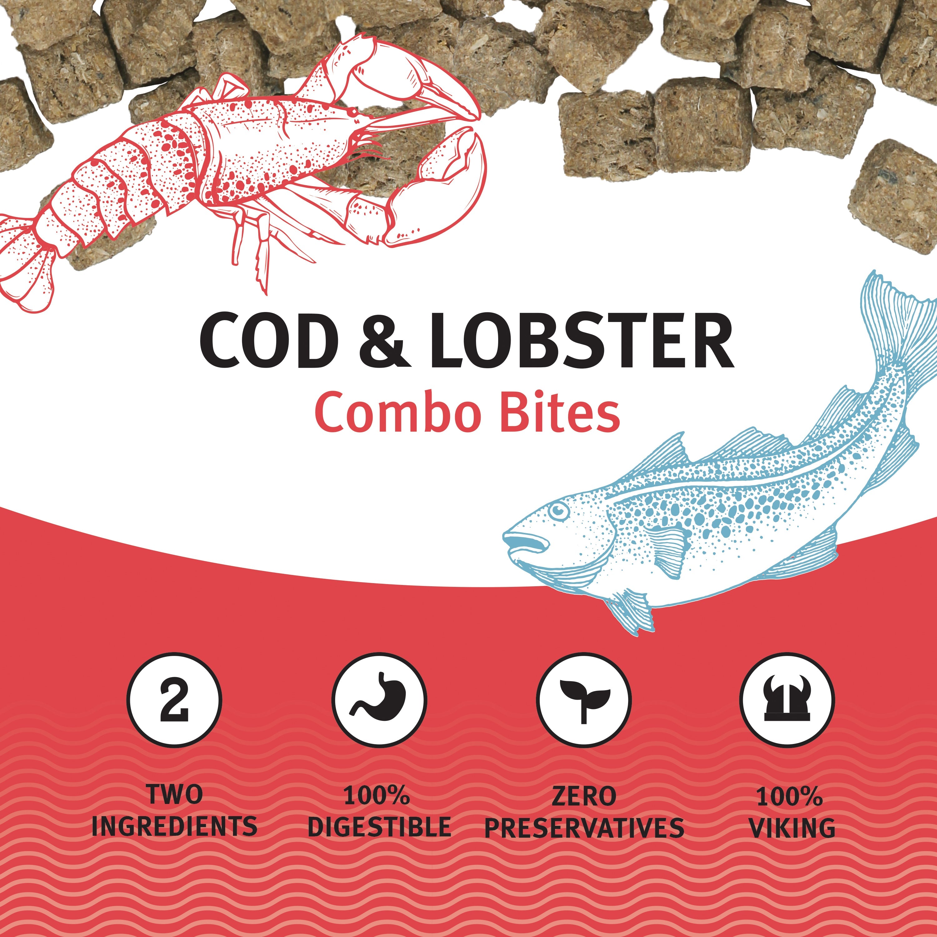 Icelandic+ Combo Bites Cod & Lobster Soft Dog Treats, 2.5oz
