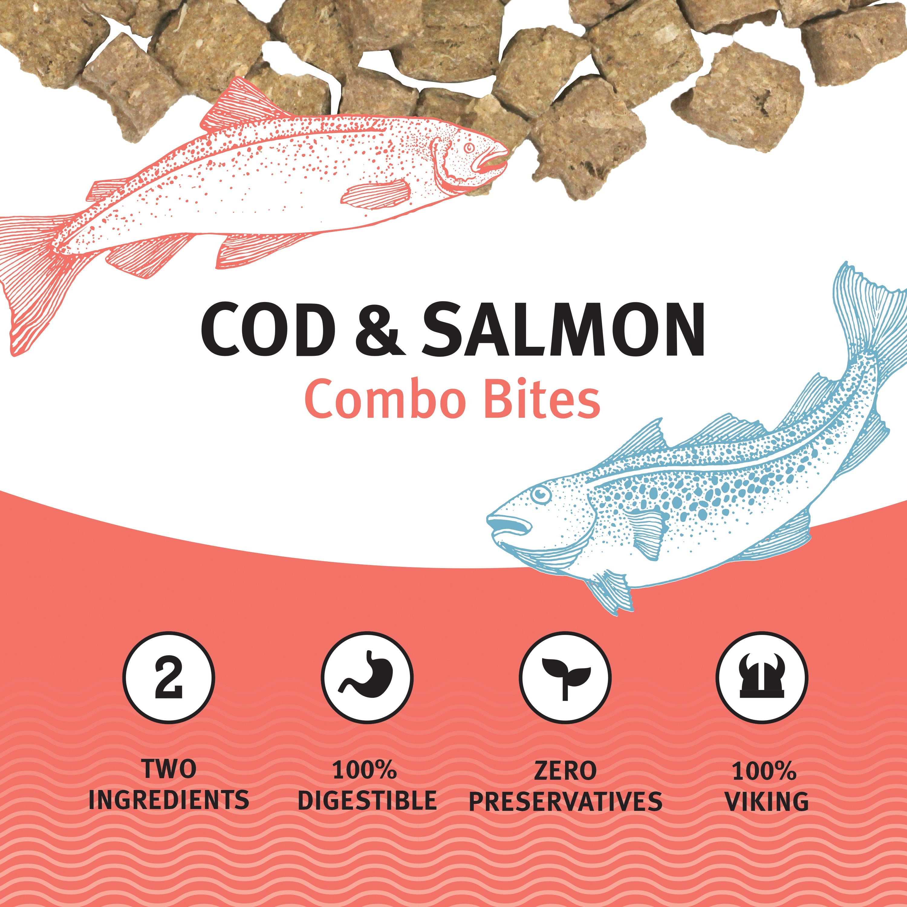 Icelandic+ Combo Bites Cod & Salmon Soft Dog Treats, 2.5oz