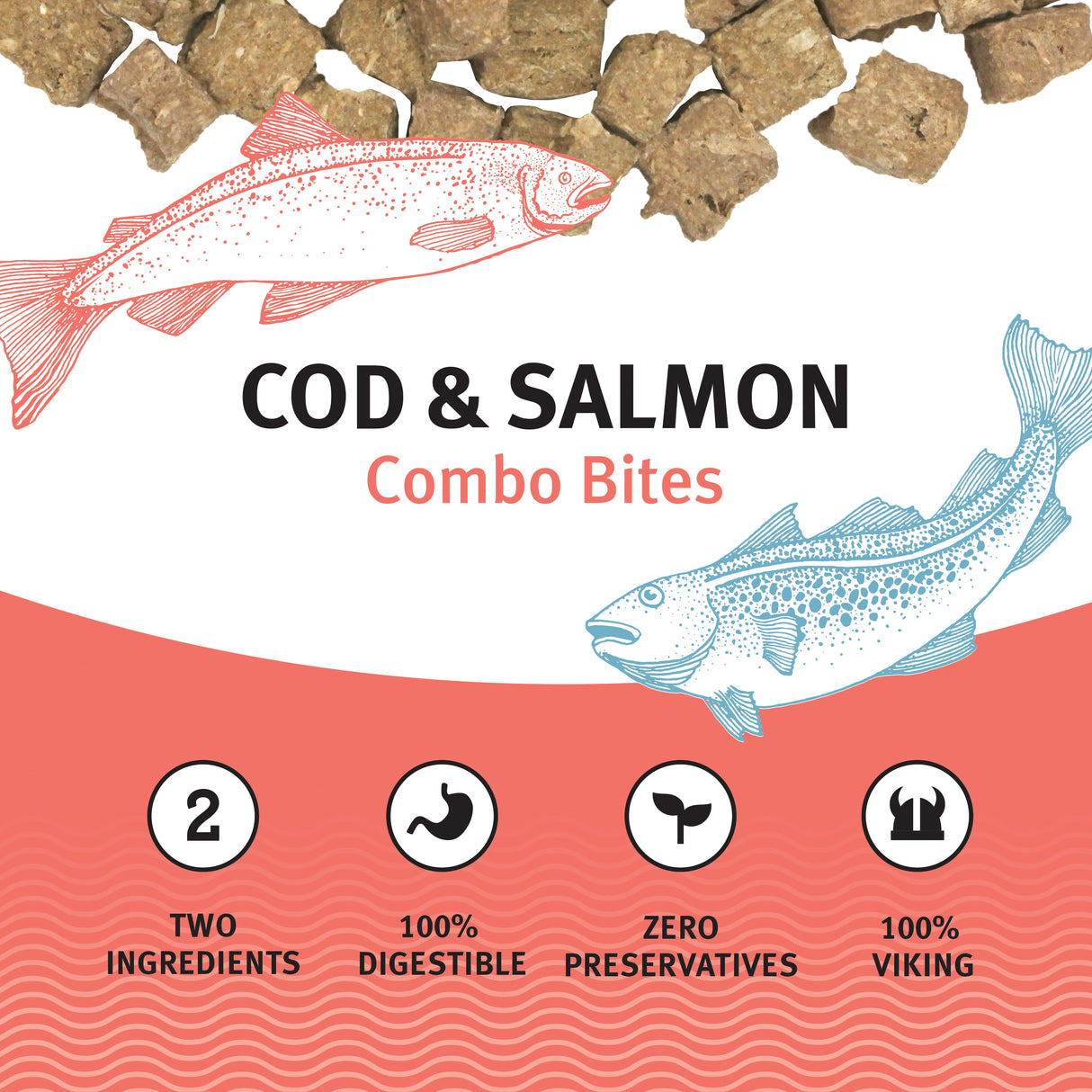 Icelandic+ Combo Bites Cod & Salmon Soft Dog Treats, 2.5oz