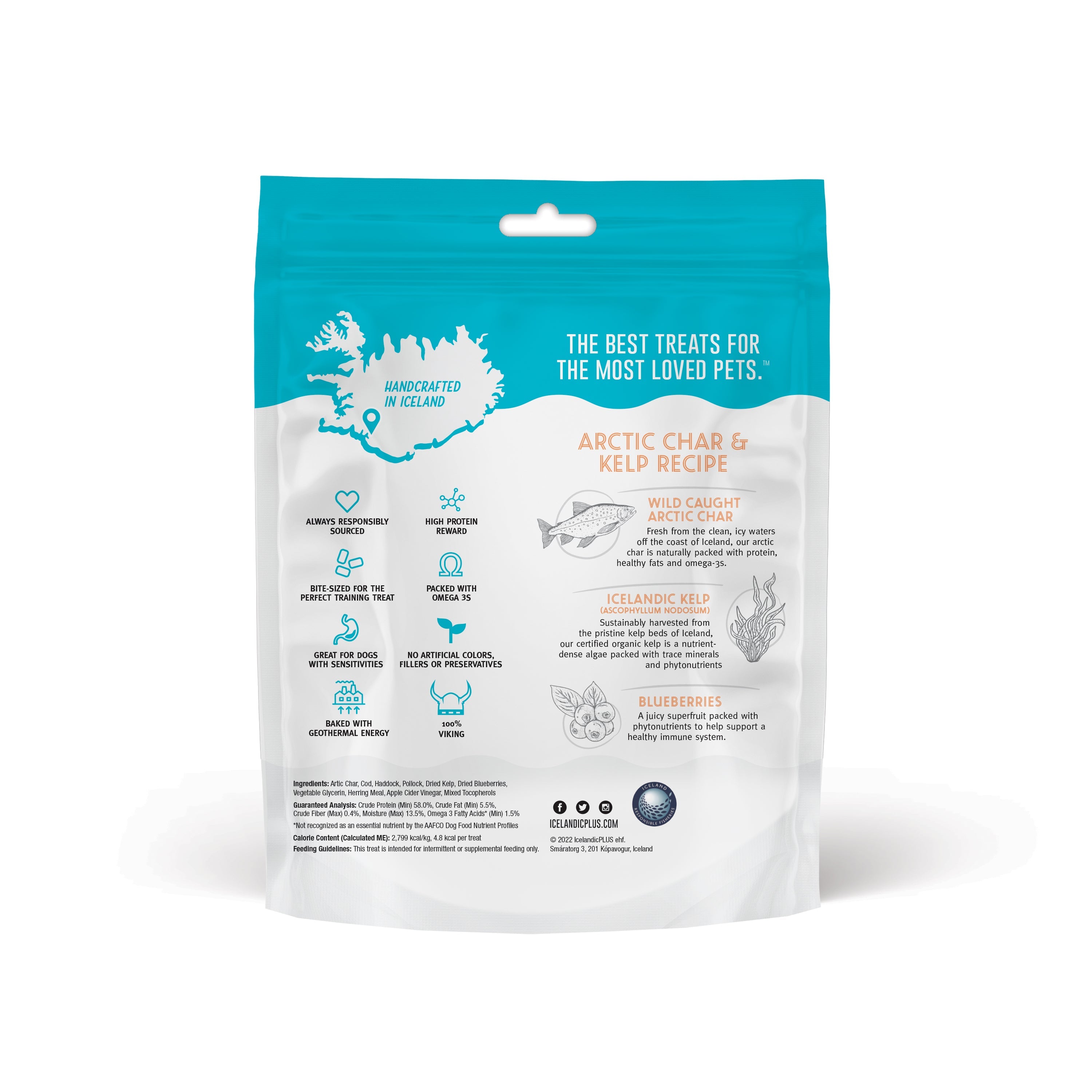 Icelandic+ Nibblets Arctic Chaar & Kelp Recipe Soft Dog Treats, 2.25oz