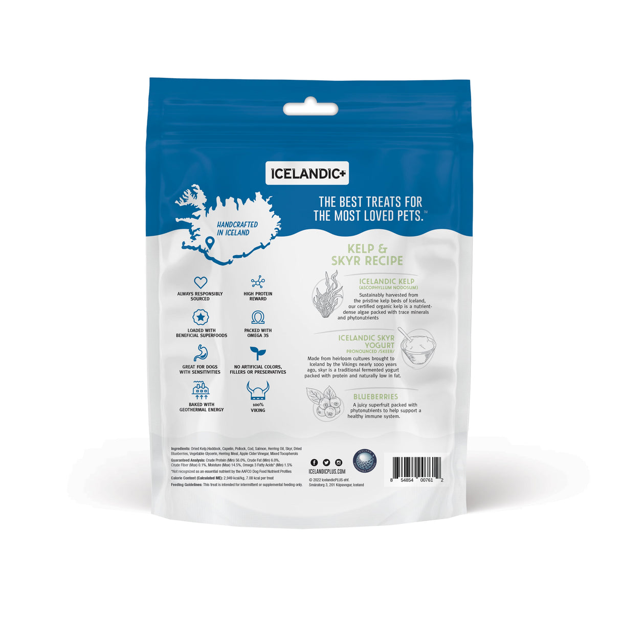 Icelandic+ Jerky Bars Kelp & Skyr Recipe Soft Dog Treats, 2.5oz